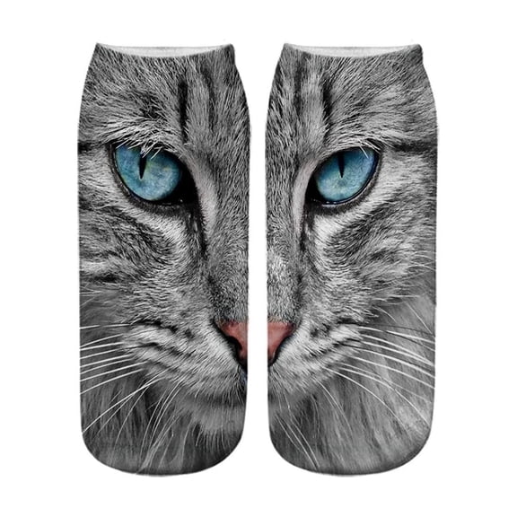 Novelty Face Print Mid-Calf Socks, Soft Breathable Unisex Socks for Everyday Wear, Fun Christmas Stocking Stuffer Gift(A)