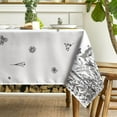 thumbnail image 3 of Spring Summer Tablecloth 60x84 Inch Rectangular, Wild Flowers Floral Table Cover for Party Picnic Dinner Decor, 3 of 5