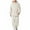 White, variant on uikmnh Mens Pajamas Set Men's Winter Coral Velvet Heavy Pile Zip Up Cardigan Plus Size Pajamas Flannel Warm Home Wear Loungewear Set