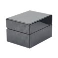 thumbnail image 2 of Caja de reloj con ranura única de fibra de carbono de anillos de Zulema ver vitrina, 2 of 8