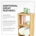 thumbnail image 3 of ToiletTree Products Bamboo Freestanding Organizing Shelf - Wooden Bathroom Shelf to Store Toiletries - Bamboo Shelf to Use in the Bathroom, Bedroom, and More - 4-Tier Shelf, 3 of 6