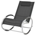 thumbnail image 1 of 47781 vidaXL Chaise Berçante d'Extérieur Noire en Textilène, 1 of 5