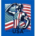 thumbnail image 4 of USA Athlete Adult Blue Long Sleeve Hoodie-Small, 4 of 4