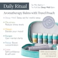 thumbnail image 4 of Scentered Aromatherapy Essential Oils Balm Gift Set - DAILY RITUAL - Sleep Well (5g) + 5 x Mini Balms: De-Stress, Focus, Happy, Escape & Love - Relaxing Gifts for Women, 4 of 7
