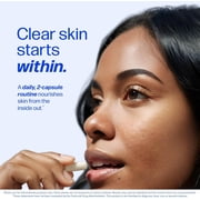 Clear Skin Supplement with Zinc, DIM & Probiotics, 3-in-1 Formula with Hyaluronic Acid, Niacinamide & Vitamins, Dietary Supplement, 120 Capsules