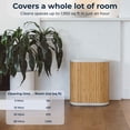 thumbnail image 4 of The Windmill Air Purifier Max for Home - 3-In-1 Filtration for Smoke & More - True HEPA Filter, Activated Carbon, & Pre-Filter - Covers Up To 1950 Sq ft - Ultra-Quiet - App Compatible - Bamboo, 4 of 7
