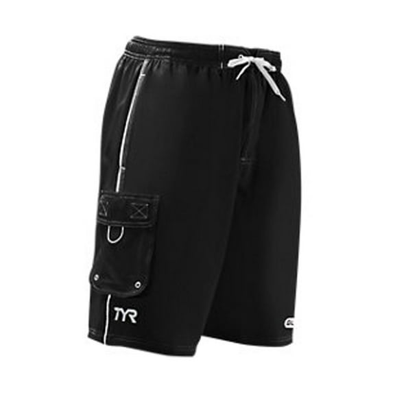TYR Men's Guard Challenger Swim Short Black Size Large