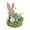 C, variant on PLYZLE Rustic Farmhouse Easter Bunny Figurine Wooden Rabbit Centerpiece with Flowers Miniature Bunny Decor for Table Garden Easter Decorations for Home and Spring Celebration