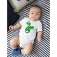 thumbnail image 2 of Cute Green Dragon Bodysuit Infant -Image by Shutterstock,  24 Months, 2 of 4