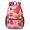 Geometric Circle Pink, variant on Geometric Square Black Pattern 17" School Backpacks for Teens,Waterproof Oxford Fabric,S-Shape Padded Straps for School,Travel,Hiking,Camping