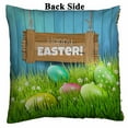 thumbnail image 2 of PKQWTM Easter Colorful Eggs In Grass And Wooden Reversible Mermaid Cushion Cover Home Decor Sequin Pillow Case Size 18x18 inches, 2 of 2