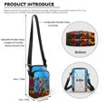 thumbnail image 6 of HELLHERO Colorful Geometric Puppy Design with Shoulder Strap Crossbody Sling Bag Vintage for Travel Daily Use, 6 of 7