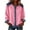 Pink, variant on Women's Denim Shirt Oversized Denim Button Down Shirt Fashion Patchwork Jean Tops Long Sleeve Casual Tshirt Streetwear