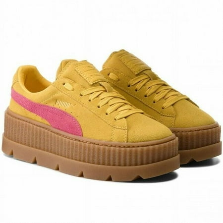 Puma Cleated Creeper Suede Wns 366268-03 Womens Lemon Sneaker Shoes Size 6.5 Z26