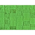 thumbnail image 1 of Ahgly Company Machine Washable Indoor Rectangle Transitional Neon Green Area Rugs, 7' x 10', 1 of 7