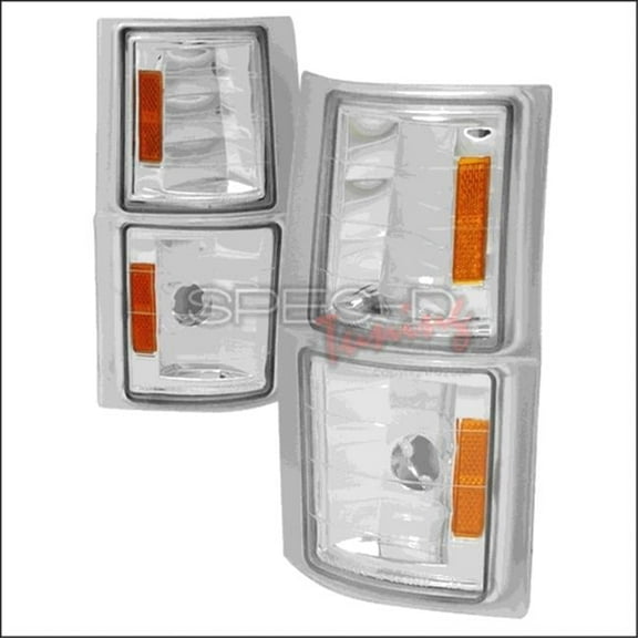 Spec-D Tuning  4 Pieces Corner Light for 94 to 98 Chevrolet Full Size Pick Up - Chrome - 10 x 10 x 12 in.