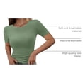 thumbnail image 4 of Remera Mujer PRETTYGARDEN 2025 Ajustada de Canalé Verde M, 4 of 6