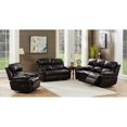 thumbnail image 5 of Hawthorne Collections Marco Top Grain Leather Reclining Reclining Sofa - Black, 5 of 5
