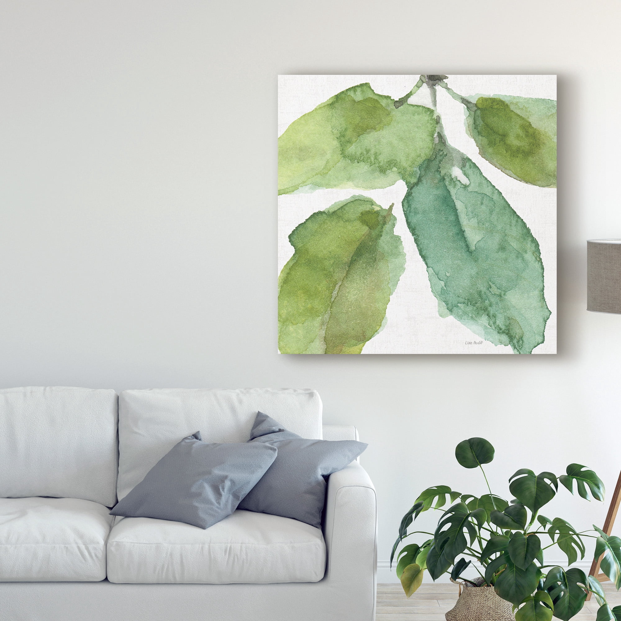 Trademark Fine Art 'Blue and Green Garden VIII' Canvas Art by Lisa Audit