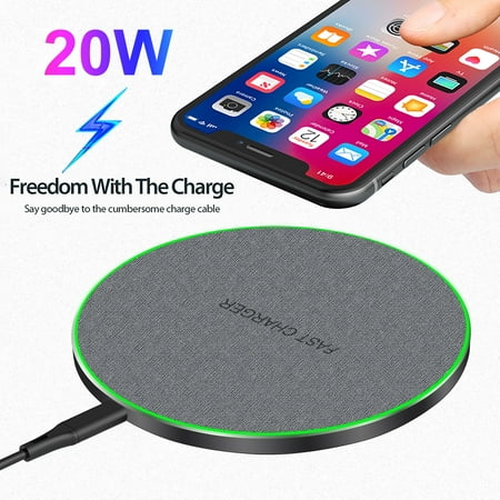 PDKUAI 20W Wireless Charger Fast Charging Pad Compatible with Samsung Galaxy S22 S21 S20 S10 S9 Google Pixel Lg Iphone 14 13 12 11 Series