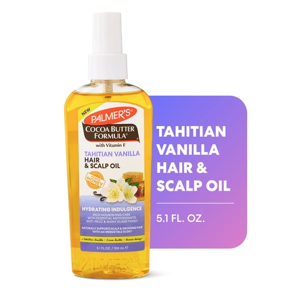 Palmer's Tahitian Vanilla Moisturizing Hair and Scalp Oil for All Hair Types, 5.1 fl oz