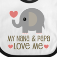 thumbnail image 4 of Inktastic My Nana and Papa Love Me Boys or Girls Baby Bib, 4 of 4