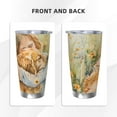 thumbnail image 3 of Logiee Girl Hugging Dog Flowers Print 20OZ Car Cup with Lid, Stainless Steel Vacuum Insulated Double Wall Travel Tumbler, Durable Insulated Coffee Mug,Thermal Cup with Straw-Without Straw, 3 of 8
