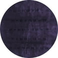 thumbnail image 1 of Ahgly Company Machine Washable Indoor Round Abstract Blue Modern Area Rugs, 4' Round, 1 of 4