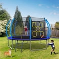 thumbnail image 6 of 14Ft Trampoline for Kids & Adults, Segmart 2024 Upgraded Recreational Trampoline with Enclosure Net, Reinforced Design Outdoor Trampoline with 1000LBS Weight Capacity, Birthday Gifts for Boys/Girls, 6 of 8