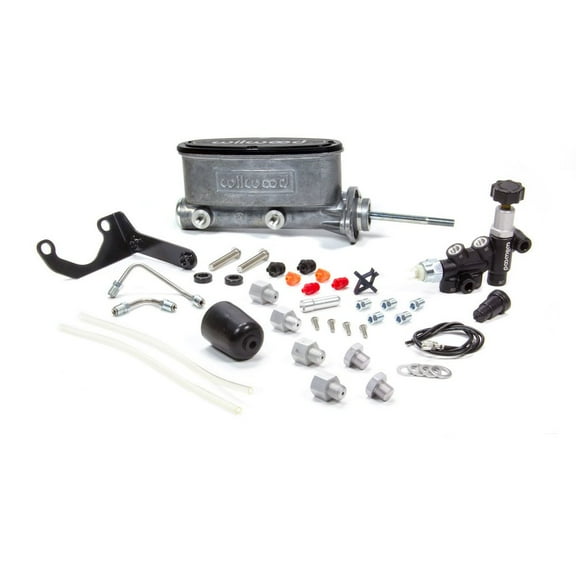 Wilwood Alum Tandem M/C Kit w/ Brkt & Prop Valve 7/8in