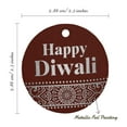 thumbnail image 6 of Inkdotpot Pack Of 50 Real Silver Foil Paper Tags Happy Diwali Favor Hang Tags, 6 of 7