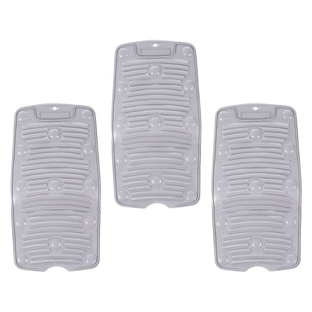 KAKOWELY 3Pcs Safe Multi-Function Washboards Blue PVC Foldable Clothes Washing Board for Home