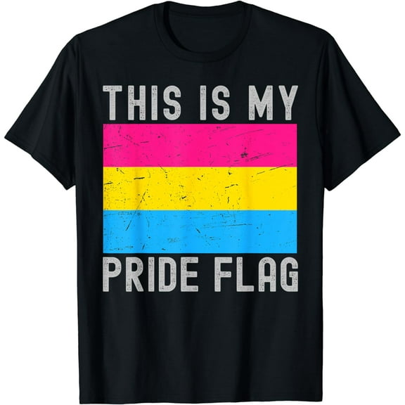 This Is My Pride Flag | Pansexual Stuff | Gay Pride Month T-Shirt