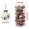 thumbnail image 3 of Tarmeek 30Pcs Christmas Tree Balls Ornament Set,6cm/2.36” Christmas Tree Baubles Shatterproof Plastic Xmas Tree Decorations Christmas Balls Ornament Hanging Pendants Party Festival Decor, 3 of 7