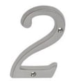thumbnail image 2 of Ives 02-3036 4 Inch Brass Classic House Number 3, Satin Nickel, 2 of 2