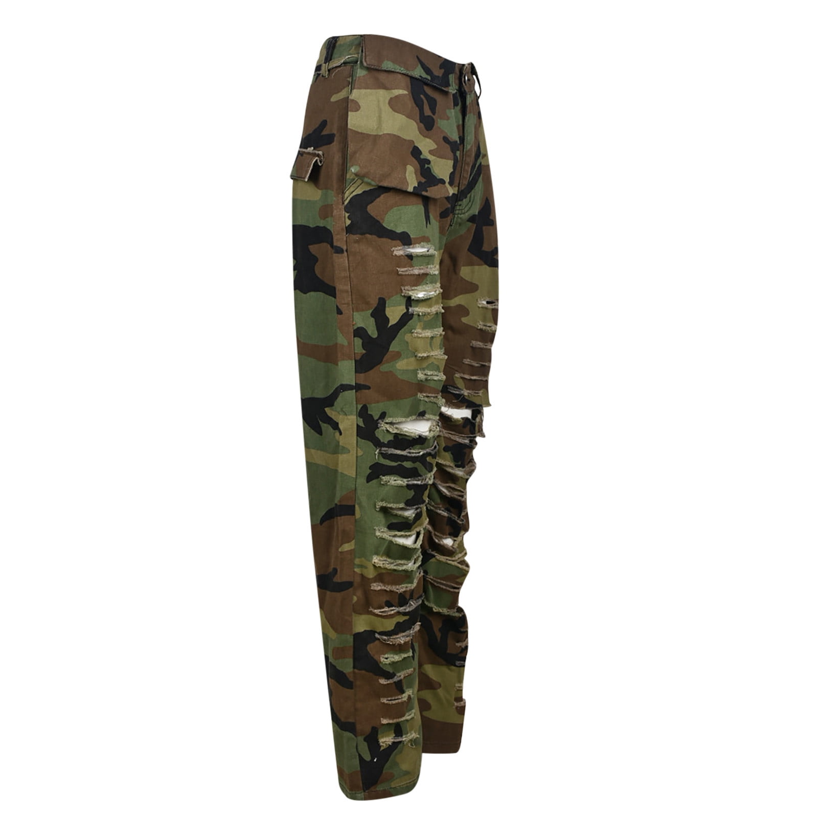 Haruja Embroidery Camouflage Cargo Pant XL