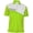 Lime Punch/White, variant on Monterey Club Men's Vapor Flash 2.0 Colorblock Golf Polo Shirt #1194