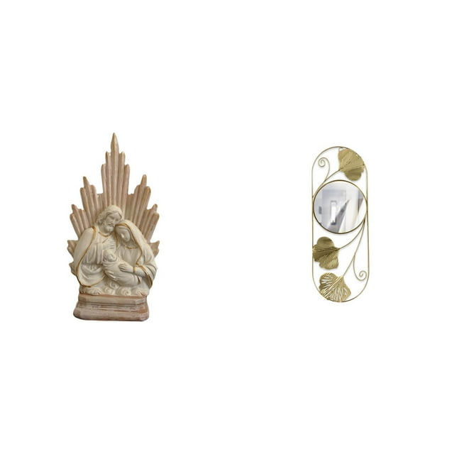 Espejo De Pared Con Estatua De La Sagrada Familia, Escultura Clásica Cristiana Católica Para Sala De Estar, Pasillo, Armario, Entrada, Decoración Del Hogar