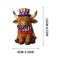 thumbnail image 2 of Independence Day Figurine - Cow Resin Figurine For Decoration, 2 of 7