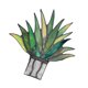 thumbnail image 3 of Plantas artificiales en maceta acrílicas decorativas de Aloe Monstrate 14x18cm Verde, 3 of 6