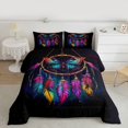 thumbnail image 2 of Feelyou Mystic Dreamcatcher Kids Bedding Comforter Set, Dreamy Glitter Galaxy Twin Comforter Sets, Tribal Western Theme Reversible Bedding Set, Super Cozy Room Decor, 2 Pieces, 2 of 8
