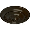 thumbnail image 3 of Ekena Millwork 13 1/4"OD x 1/2"P Classic Ceiling Medallion (Fits Canopies up to 4 1/8"), Hand-Painted Bronze, 3 of 6