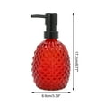 thumbnail image 4 of Unique Bargains 1 Pc Pineapple-shaped Soap Dispenser 11.84oz Red Black, 4 of 6