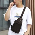 thumbnail image 1 of Bolso Bandolera Tipo Bandolera, Con M Ltiples Compartimentos Y Correa Ajustable, Dise O Informal, Ideal Para Viajes Y Salidas, Con Orificio Para Auriculares, Ligero, Vers Til Y C Modo De, 1 of 7