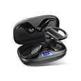 thumbnail image 1 of Auriculares inalámbricos NDO Bluetooth 5.3 Sport IPX7 impermeables negros, 1 of 8