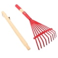 thumbnail image 2 of Handheld Gardening Rake Leaf Cleaning Rake Garden Rake Detachable Small Rake Kids Rake, 2 of 9