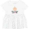 thumbnail image 3 of Inktastic Mimi and Poppop Love Me Grandchild Girls Baby Dress, 3 of 5