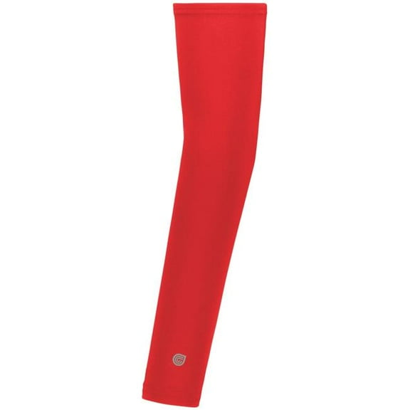 Holloway 222939.083.L-XL Youth Arm Sleeves, Scarlet - Large & Extra Large