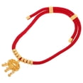 thumbnail image 4 of GOOHOCHY Collar para mascotas con cascabel, de cuerda roja, con amuleto de la suerte para gatos y perros pequeños. Joyas hechas a mano para ocasiones festivas., 4 of 8