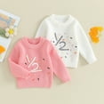 thumbnail image 3 of Gupgi Bébé Fille Pull Demi-Anniversaire 6M 12M Bébé Col Rond Pull à Manches Longues, 3 of 9